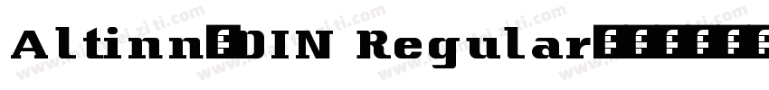 Altinn-DIN Regular字体转换